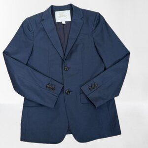 Burberry Children Cotton Blend Two Button Midnight Blazer Boys Size 12